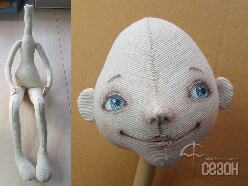 Новая выкройка головы текстильной куклы / Блог